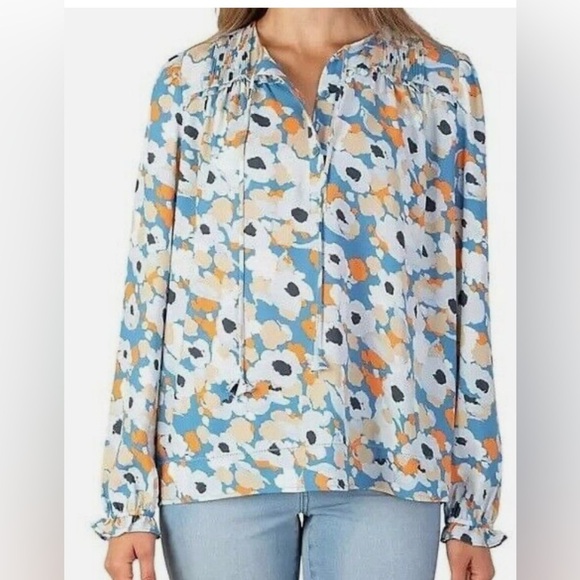 Joie Peasant Print Women's Top - Picture 1 of 6